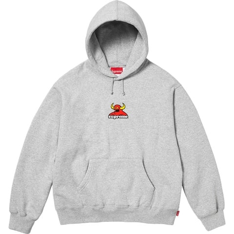 Supreme Supreme/Toy Machine Hooded Sweatshirt - Heather Grey