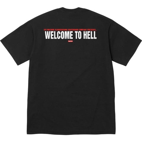 Supreme Supreme/Toy Machine Welcome To Hell Tee - Black