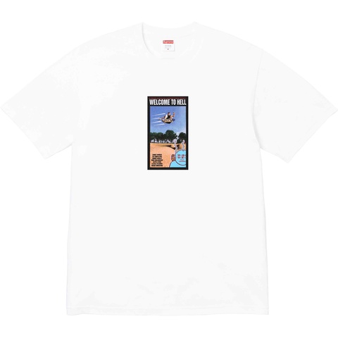 Supreme Supreme/Toy Machine Welcome To Hell Tee - White