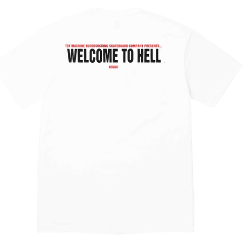 Supreme Supreme/Toy Machine Welcome To Hell Tee - White
