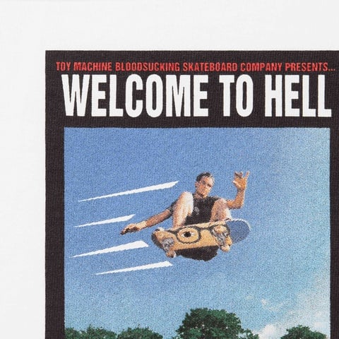 Supreme Supreme/Toy Machine Welcome To Hell Tee - White