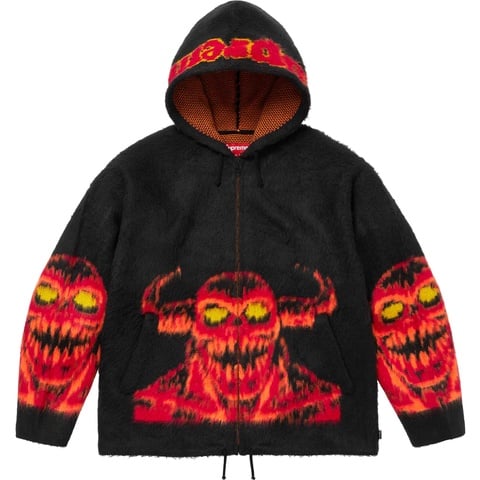 Supreme Supreme/Toy Machine Zip Up Hooded Sweater - Black