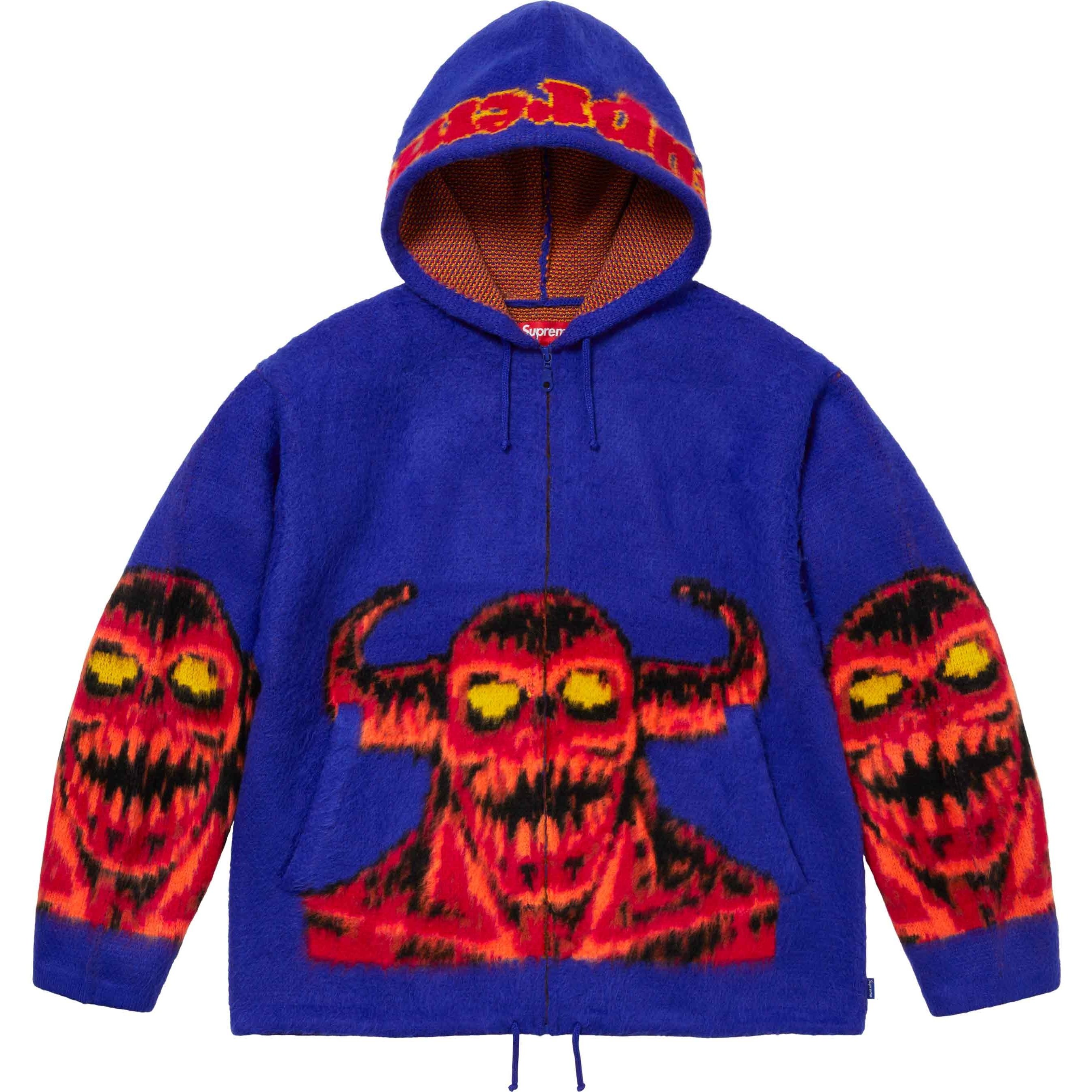 Supreme Supreme Toy Machine Zip Up Hooded Sweater (SS24) - Blue - $228