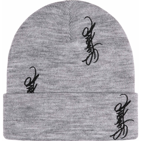 Supreme Tag Beanie - Heather Grey