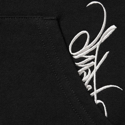 Supreme Tag Hooded Sweatshirt - Black