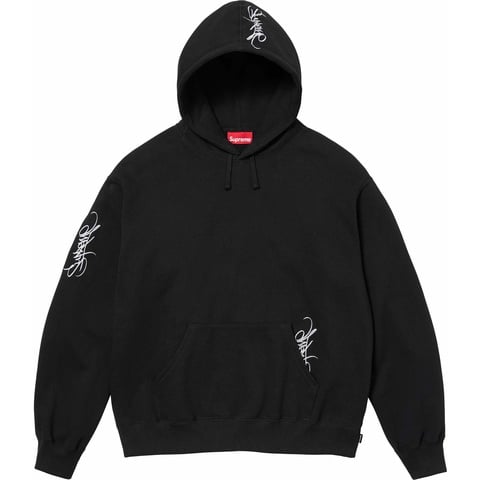 Supreme Tag Hooded Sweatshirt - Black