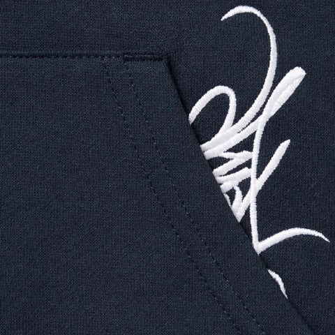 Supreme Tag Hooded Sweatshirt - Navy