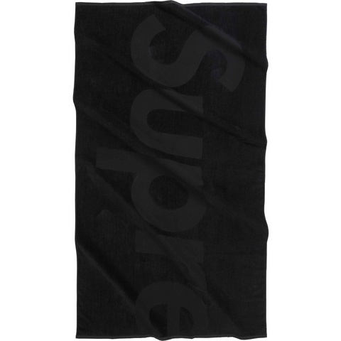 Supreme Tonal Logo Towel - Black