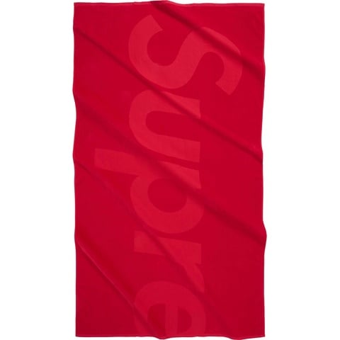 Supreme Tonal Logo Towel - Red