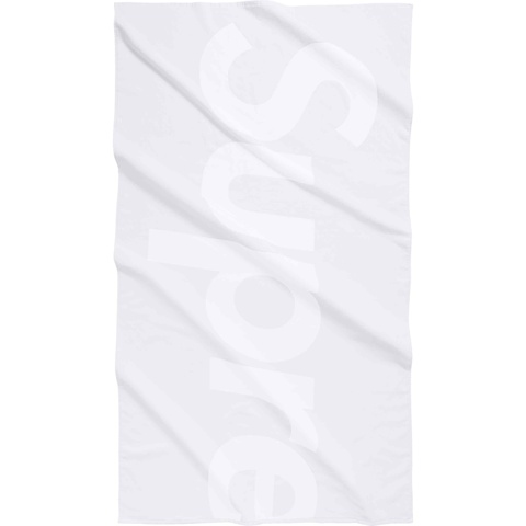 Supreme Tonal Logo Towel - White
