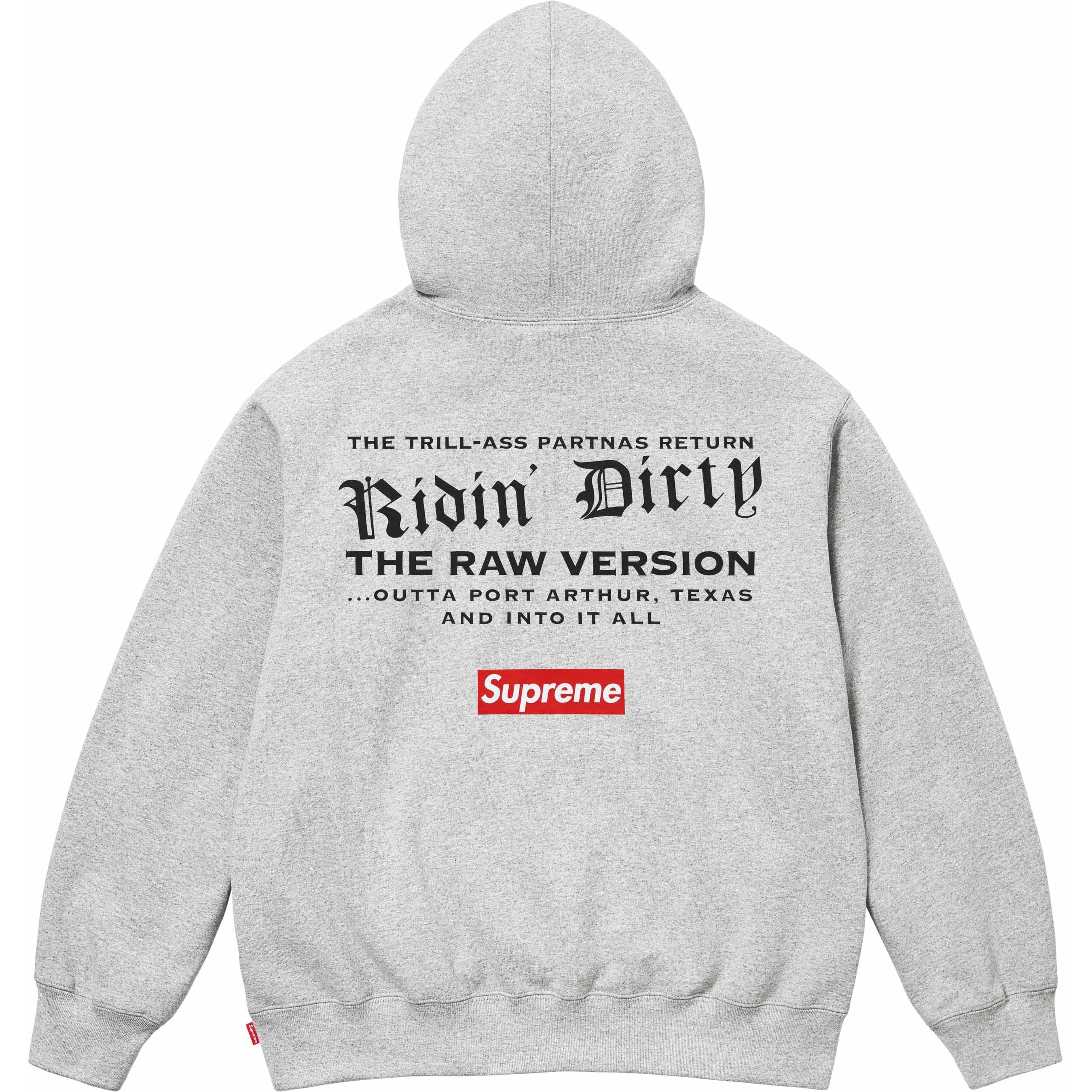 Supreme UGK Hooded Sweatshirt (SS24) - Heather Grey - $178