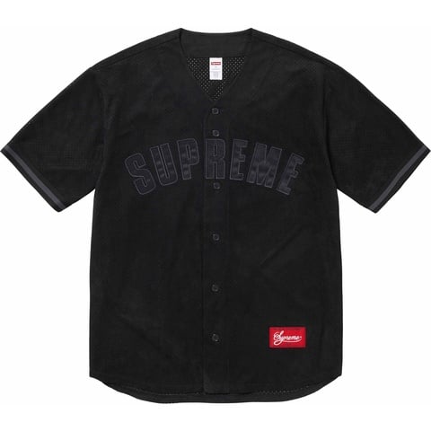 Ultrasuede Mesh Baseball Jersey - Supreme