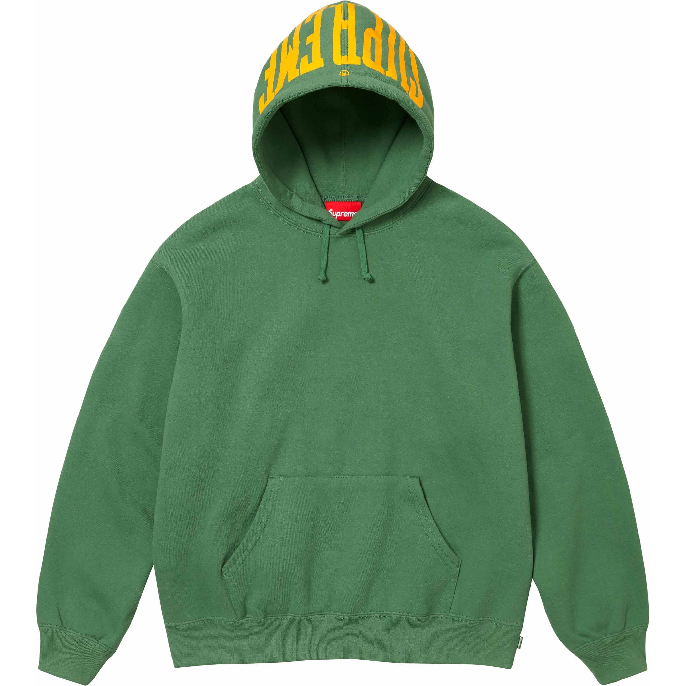 Supreme Warm Up Hooded Sweatshirt (SS24) - Dusty Green - $158