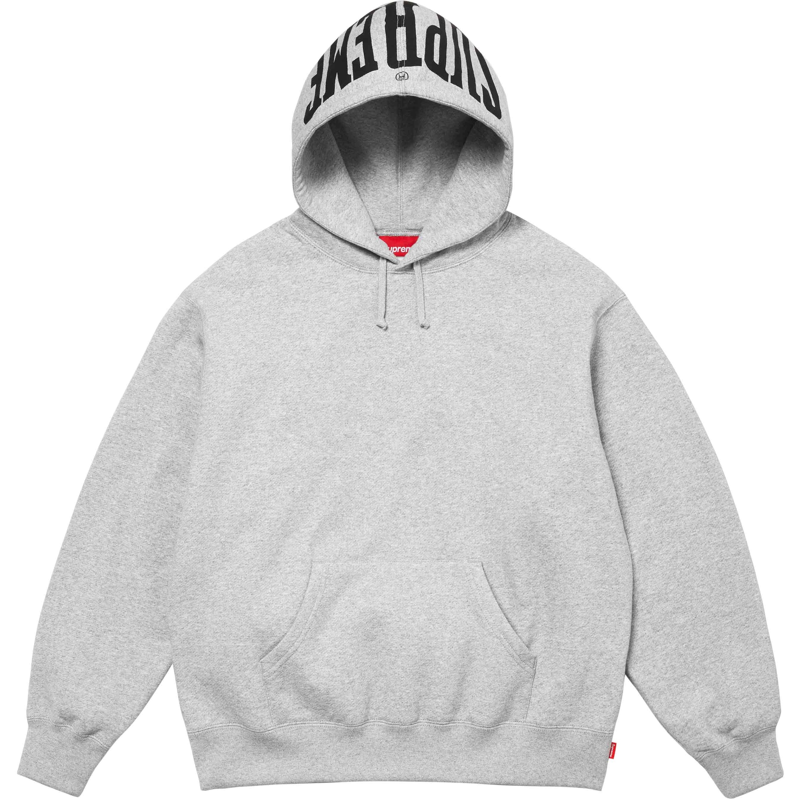 Supreme Warm Up Hooded Sweatshirt (SS24) - Heather Grey - $158