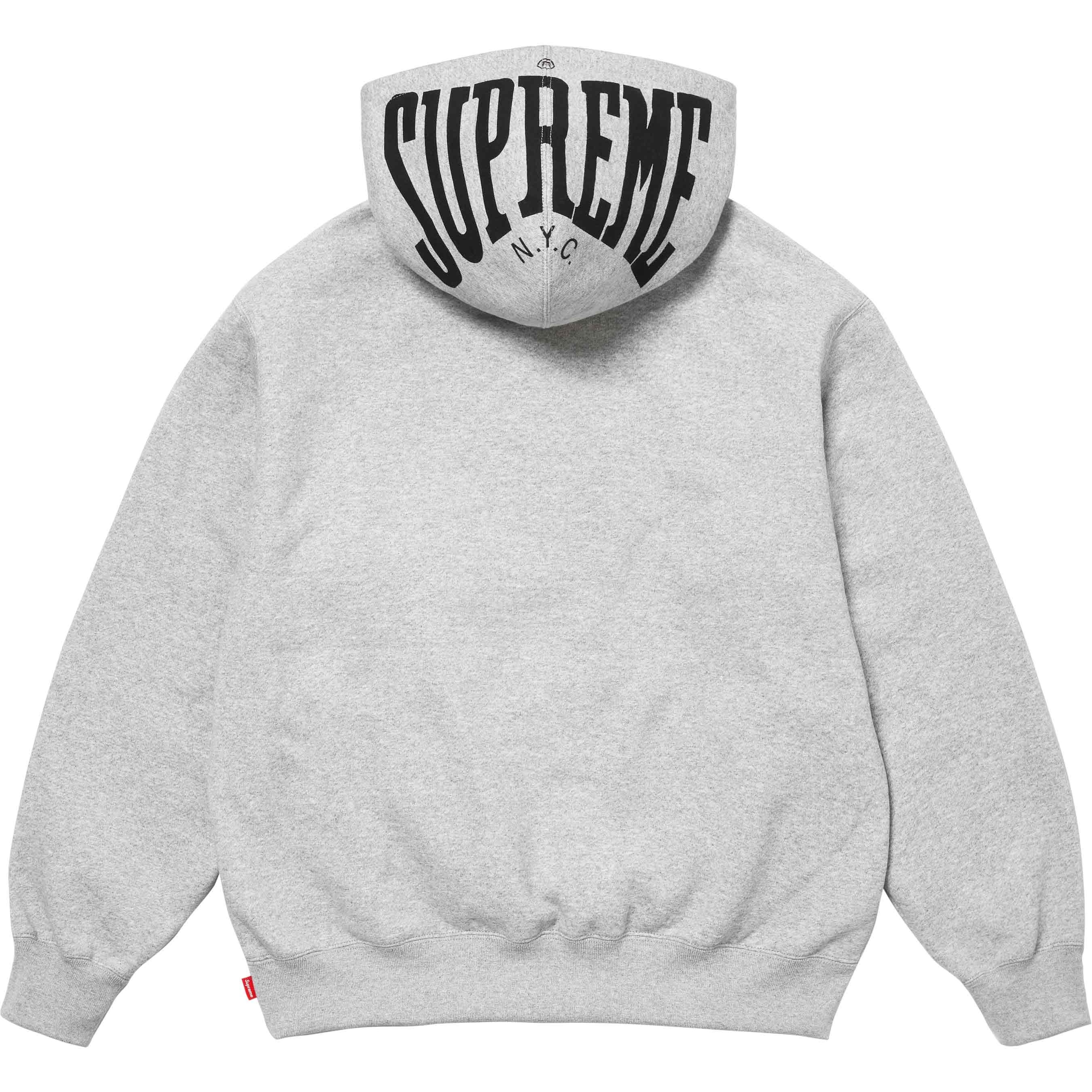 Supreme Warm Up Hooded Sweatshirt (SS24) - Heather Grey - $158