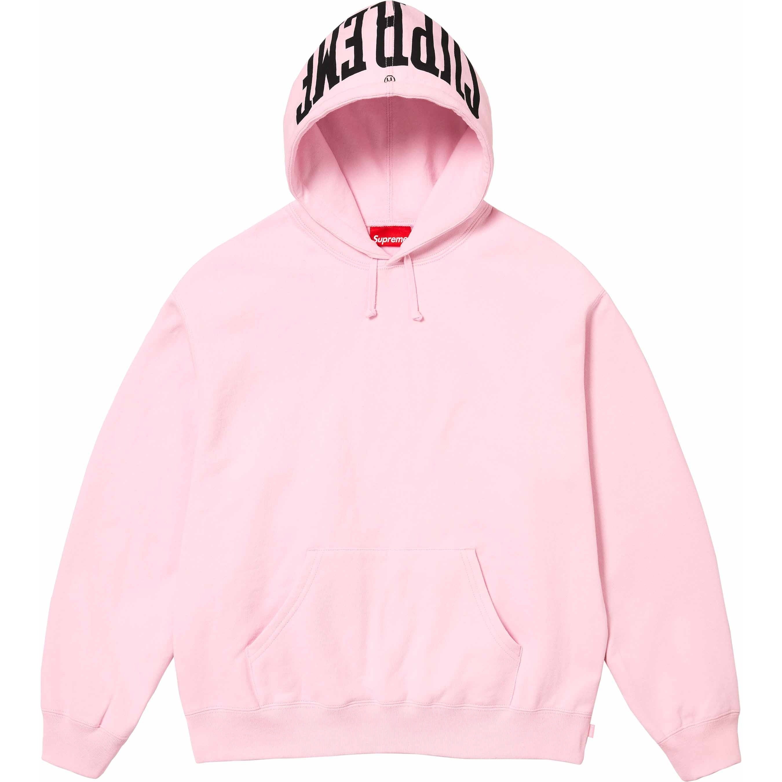 Supreme Warm Up Hooded Sweatshirt (SS24) - Light Pink - $158