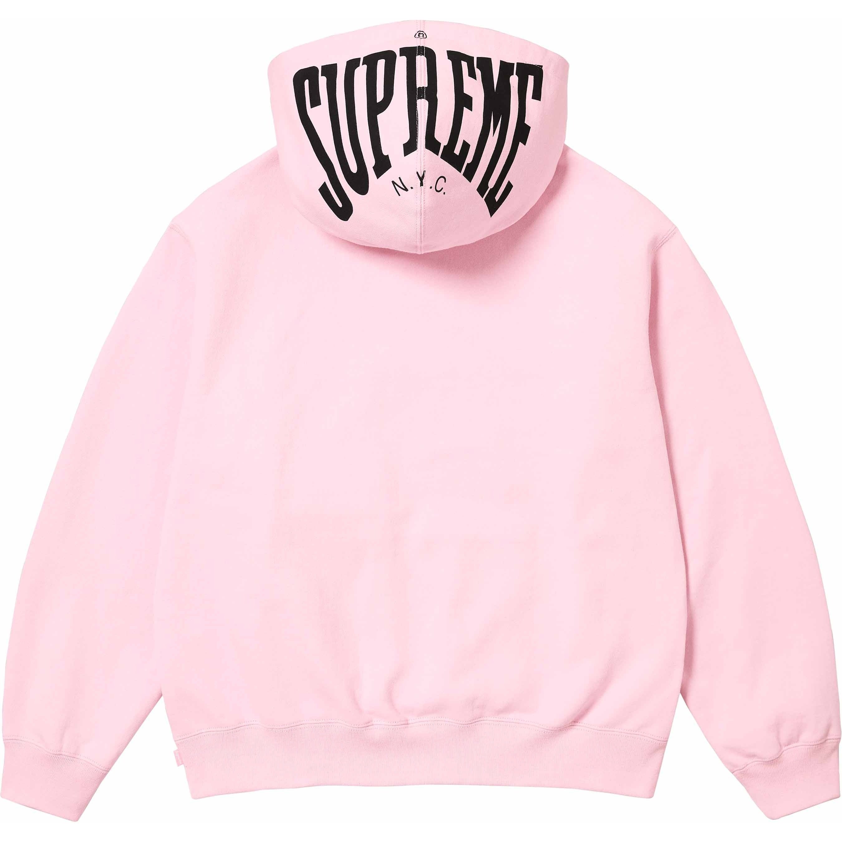 Supreme Warm Up Hooded Sweatshirt (SS24) - Light Pink - $158
