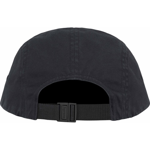 Supreme Washed Chino Twill Camp Cap - Black