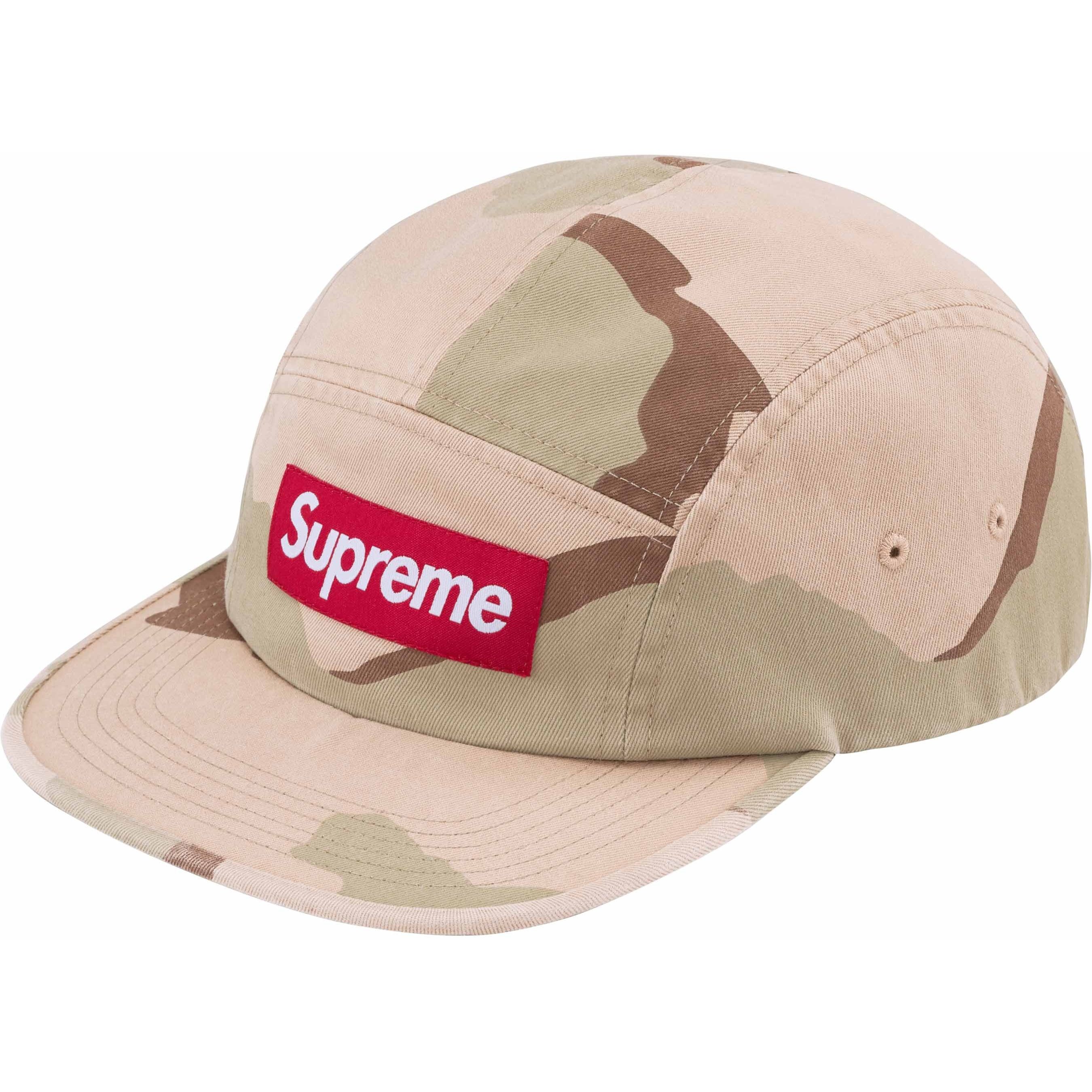 Supreme Washed Chino Twill Camp Cap (SS24) - Desert Camo - $48