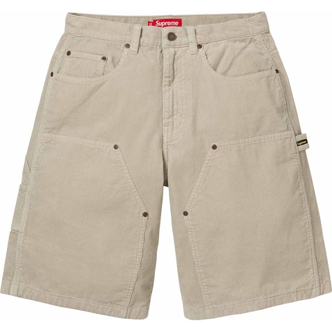 Washed Corduroy Double Knee Painter Short - SupremeCommunity