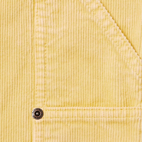 Supreme Washed Corduroy Double Knee Painter Short - Yellow