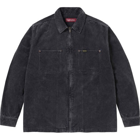 トップス Supreme washed corduroy zip up shirt M Washed Corduroy Zip Up Shirt - spring/summer 2024 - Supreme
