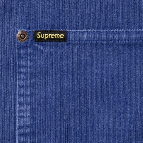 Washed Corduroy Zip Up Shirt - spring/summer 2024 - Supreme