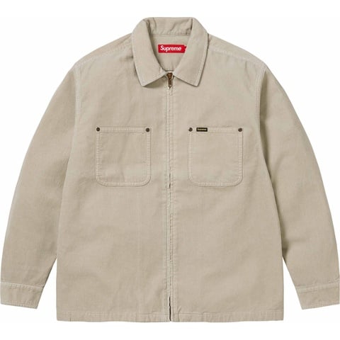 ジャケット・アウター Supreme Washed Corduroy Zip Up Shirt24fw Washed Corduroy Zip Up Shirt - spring/summer 2024 - Supreme
