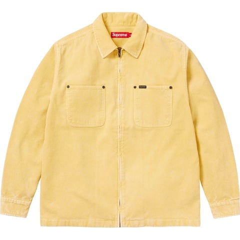 Washed Corduroy Zip Up Shirt - spring/summer 2024 - Supreme