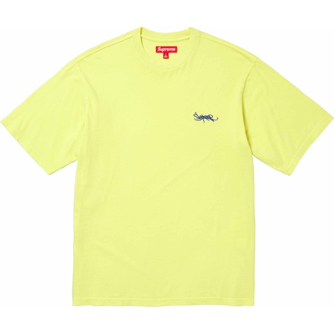 Supreme Washed Tag S/S Top - Bright Yellow