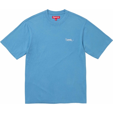 Supreme Washed Tag S/S Top - Light Royal