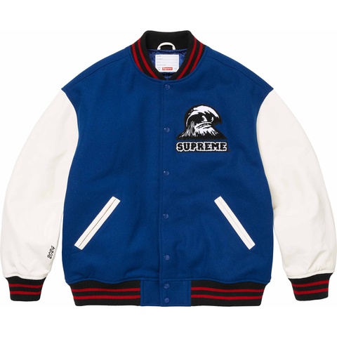 Supreme Wave Varsity Jacket - Blue