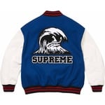 Supreme Wave Varsity Jacket (SS24) - Blue