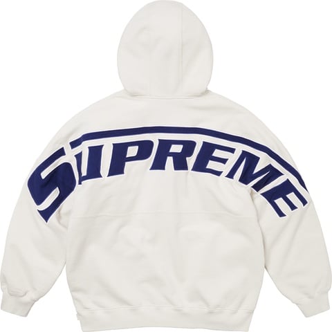 Supreme Wrapped Half Zip Hooded Sweatshirt - Stone