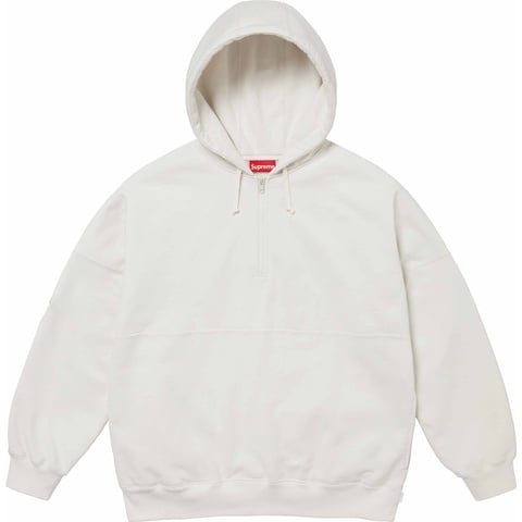 Supreme Wrapped Half Zip Hooded Sweatshirt - Stone