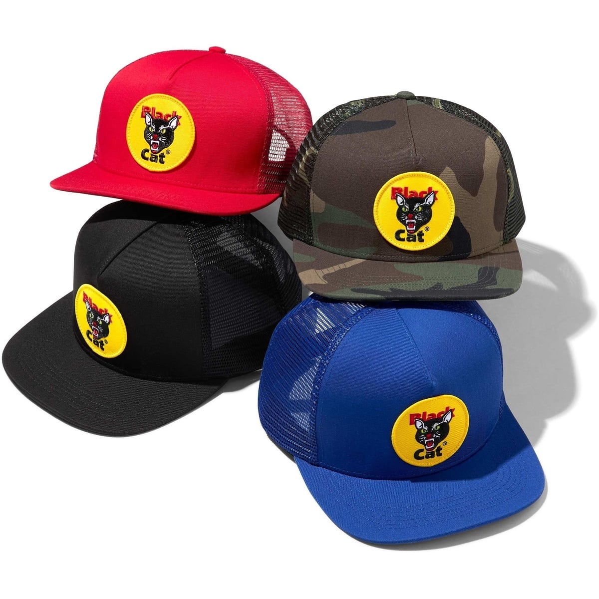 帽子 Supreme Black Cat Mesh Back 5-Panel Black Cat Mesh Back 5-Panel - spring/summer 2024 - Supreme