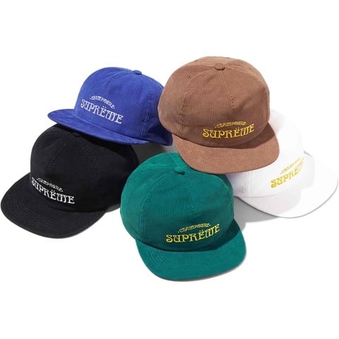 Supreme（シュプリーム）のCorduroy 5-Panel Cap16SS Champagne Corduroy 5-Panel - spring/summer 2024 - Supreme