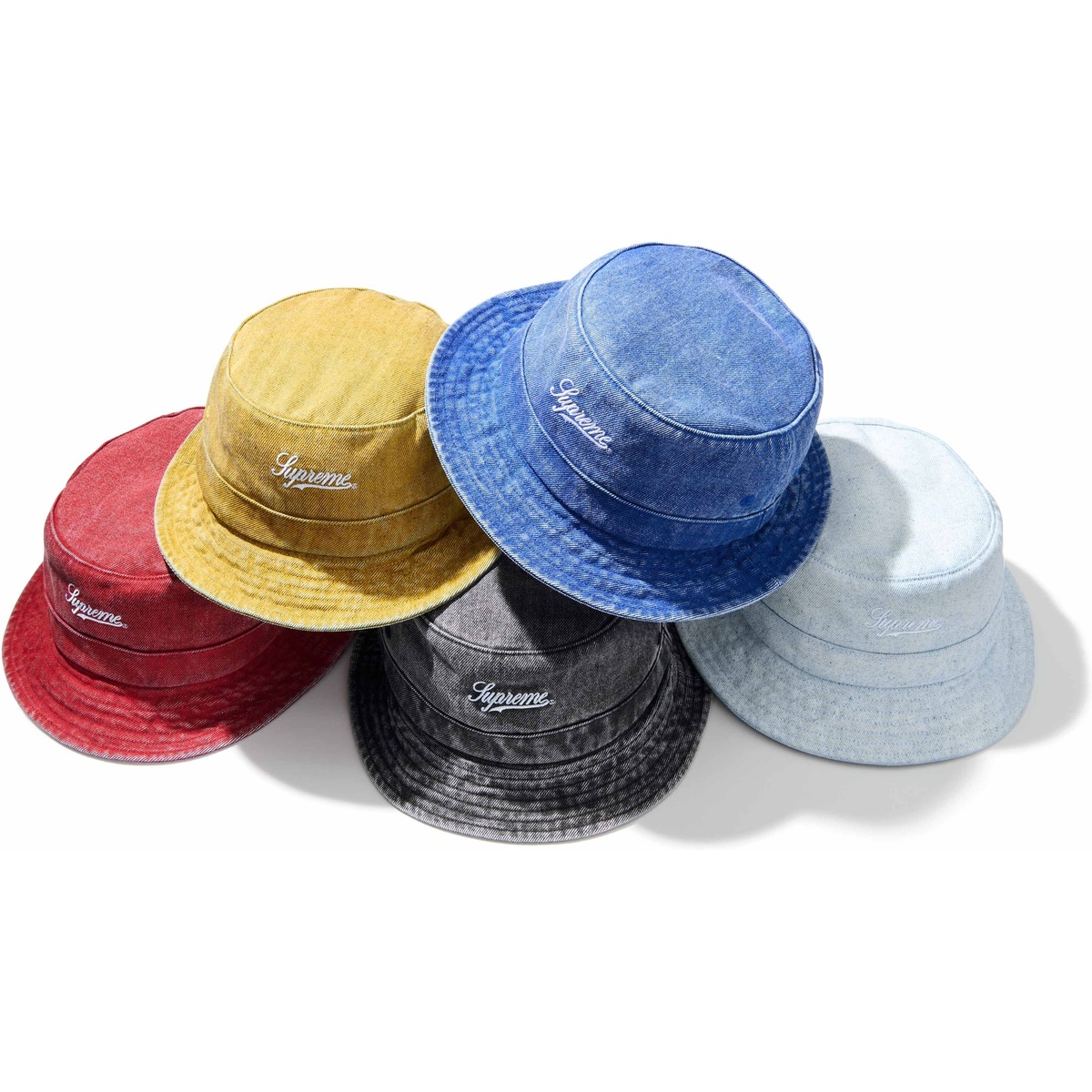 帽子 Supreme DENIM CRUSHER BLEACHED S/M Coated Denim Crusher - spring/summer 2024 - Supreme