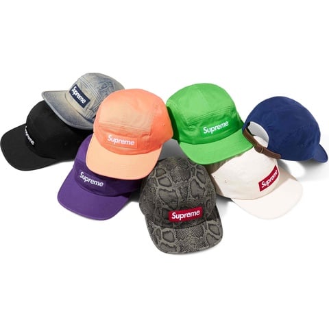 帽子 PlumSupreme Washed Chino Twill Camp Supreme Washed Chino Twill Camp Cap Dark Purple (Fw21) Brand New