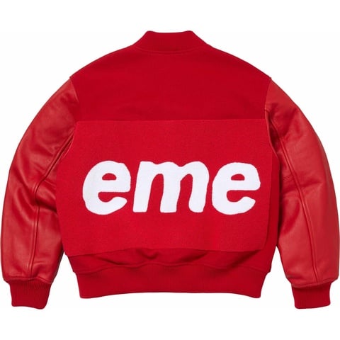 Big Logo Chenille Varsity Jacket - Supreme