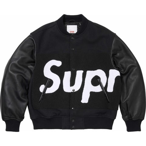 Big Logo Chenille Varsity Jacket - Supreme