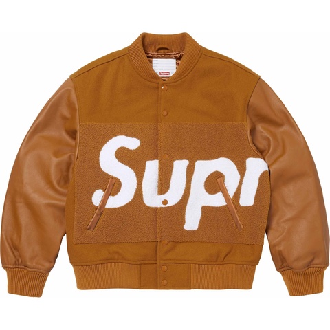 Big Logo Chenille Varsity Jacket - Supreme