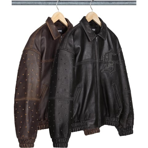Gem Studded Leather Jacket - spring/summer 2024 - Supreme