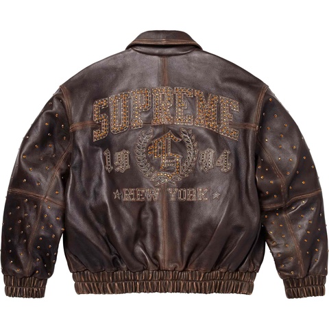 Supreme Gem Studded Leather Jacket - Colorway