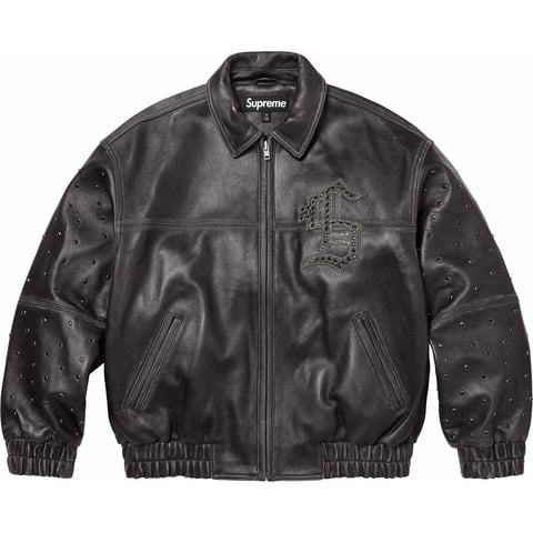 Gem Studded Leather Jacket - spring/summer 2024 - Supreme