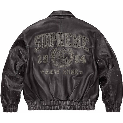 Gem Studded Leather Jacket - spring/summer 2024 - Supreme
