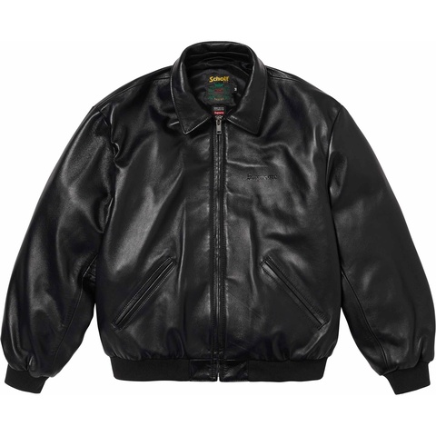 Supreme®/Schott® Hooded Leather Bomber Jacket - Supreme