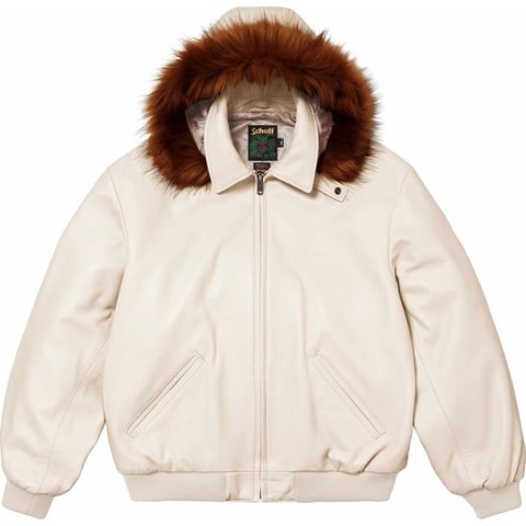 Supreme Supreme®/Schott® Hooded Leather Bomber Jacket - Colorway