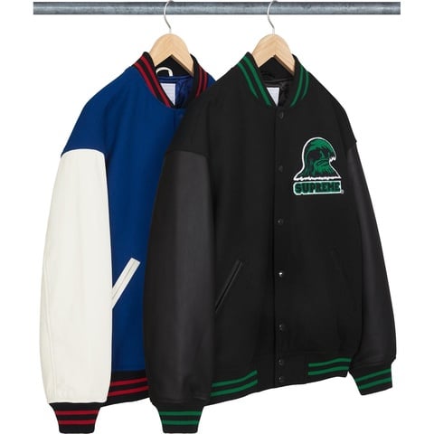 Wave Varsity Jacket - spring/summer 2024 - Supreme Wave Varsity Jacket - spring/summer 2024 - Supreme