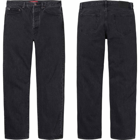 Supreme Stone Washed Black Slim Jean - $158.00